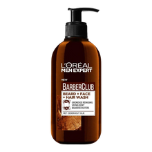 Gel nettoyant 3-en-1 Barbe, Visage & Cheveux – L’Oréal Paris Men Expert BarberClub