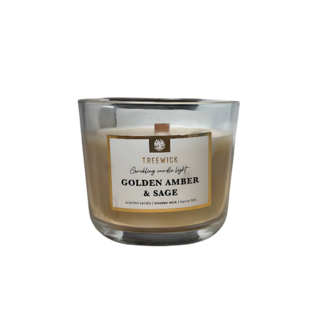 Bougie parfumée Treewick Ambre Doré
