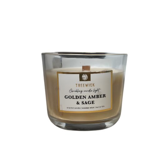 Bougie parfumée Treewick Ambre Doré