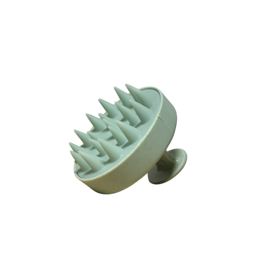 Brosse de massage du cuir chevelu verte – Nettoyante & revitalisante