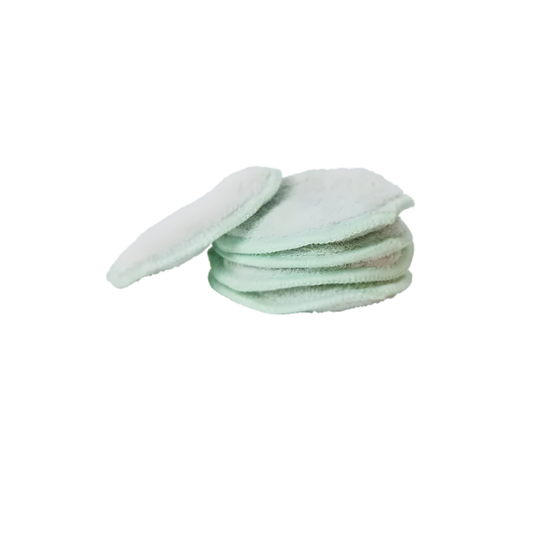 Disques démaquillants réutilisables verts – Nettoyage doux & durable