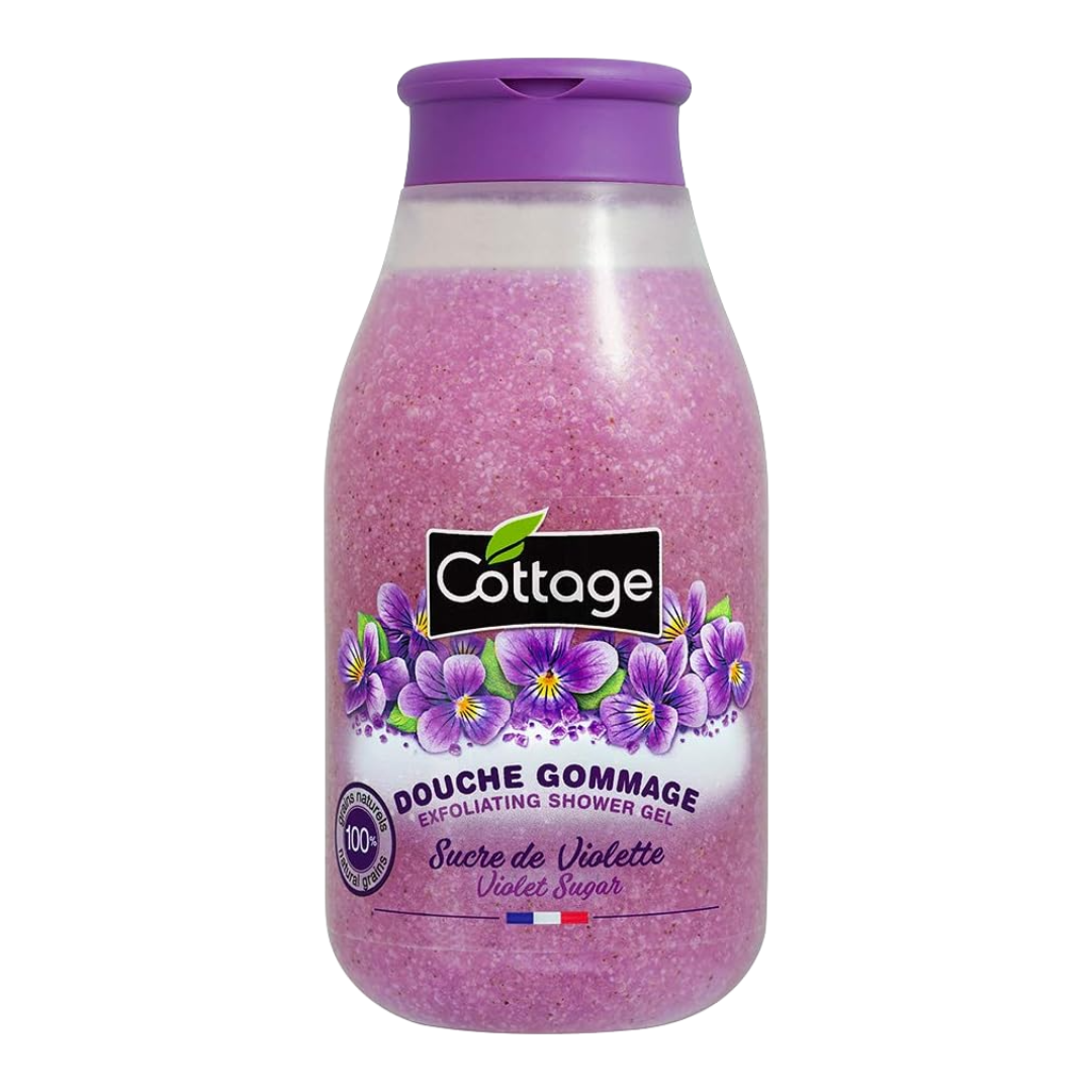 Gel douche gommant Sucre de Violette – Cottage