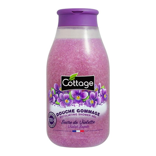 Gel douche gommant Sucre de Violette – Cottage