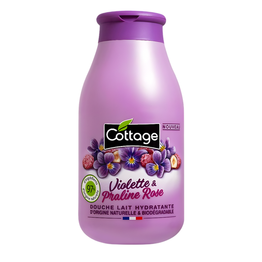 Lait de douche hydratant Violette & Praline Rose – Cottage