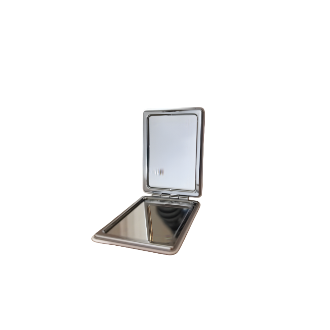 Miroir de maquillage pliable double face